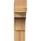 Ekena Millwork Westlake Block Rough Sawn Bracket, Western Red Cedar, 4"W x 14"D x 14"H BKT04X14X14WTL05RWR - alternate 4